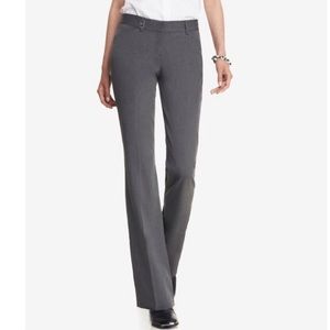 Express Editor Straight Leg Slack Gray Pants